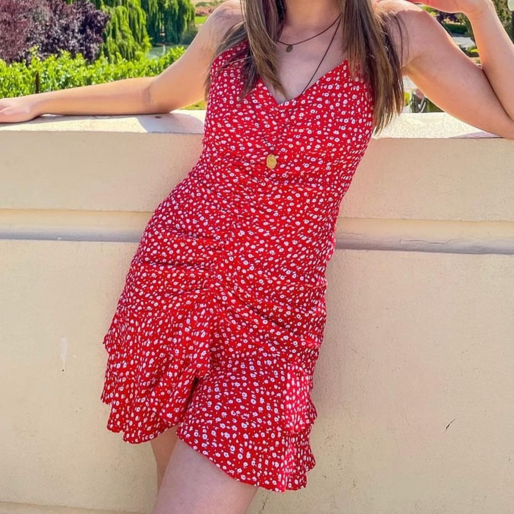 Cute short Zara red summer dress